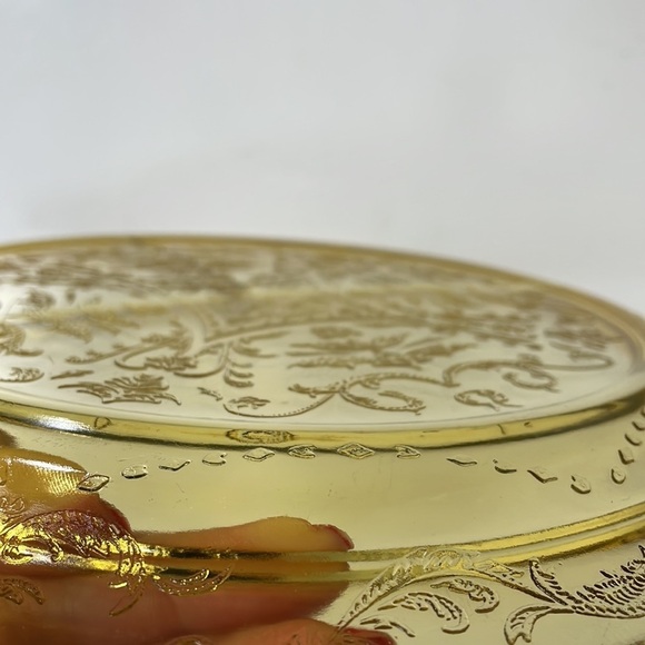 Federal Glass Grill Replacement Plate 10” Madrid Amber - Picture 7 of 7